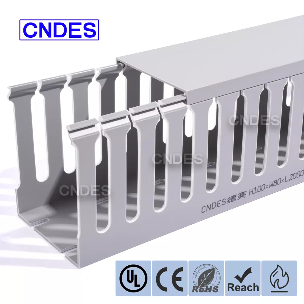 100×80 フレキシブルスロットPVC配線ダクト